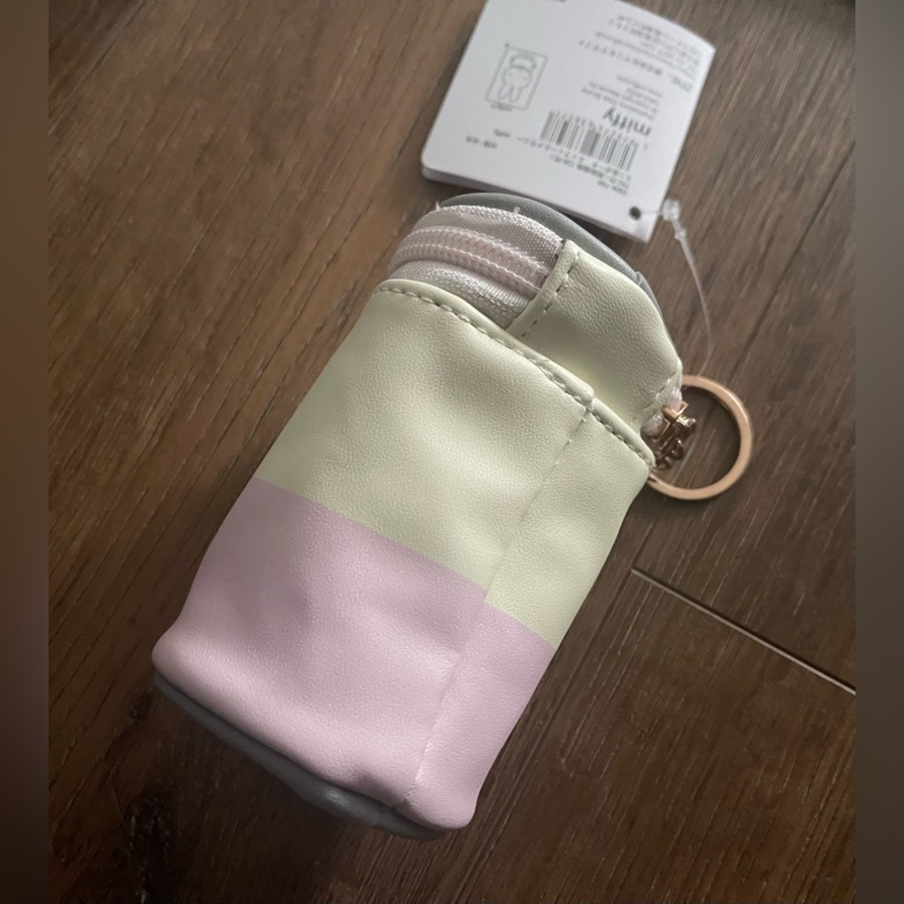 MIFFY-Imported (NWT) Mini Zipped Faux Leather Pouch - Picture 9 of 12
